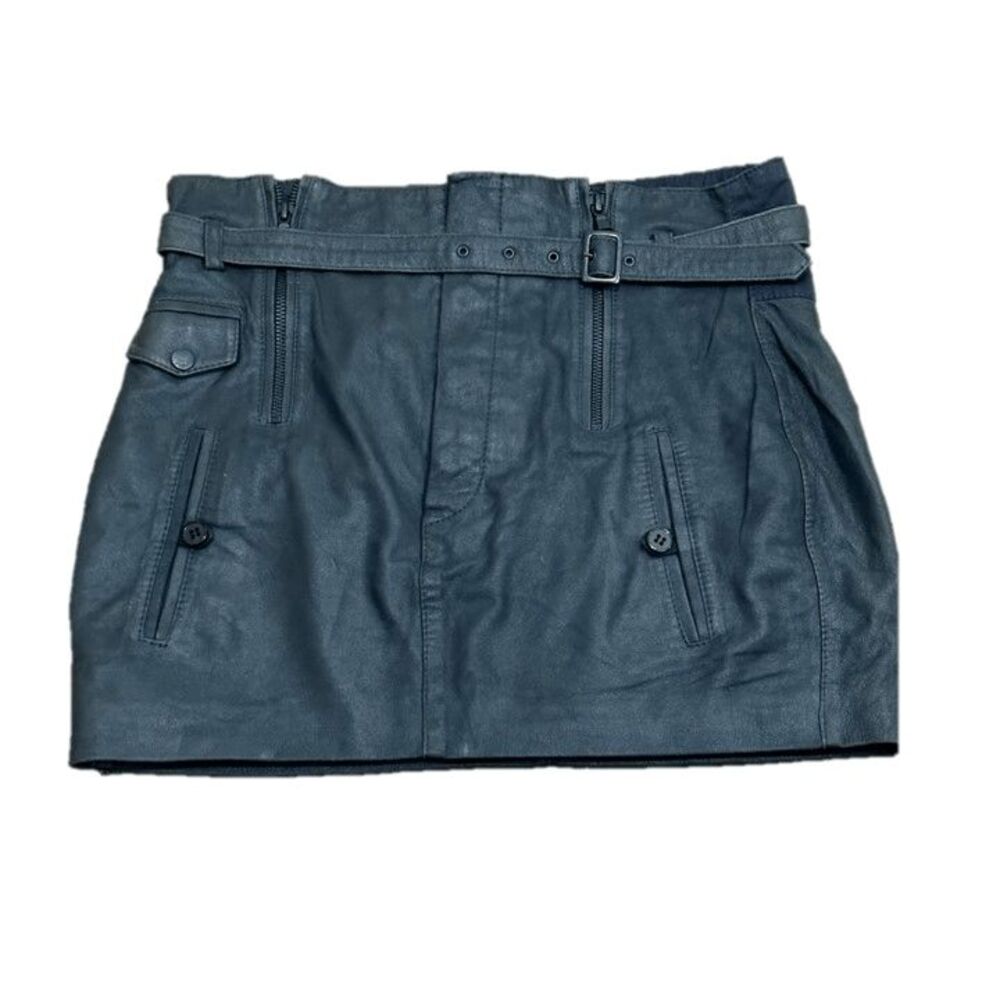 VTG Diesel 100% Lamb Skin Leather Mini Skirt